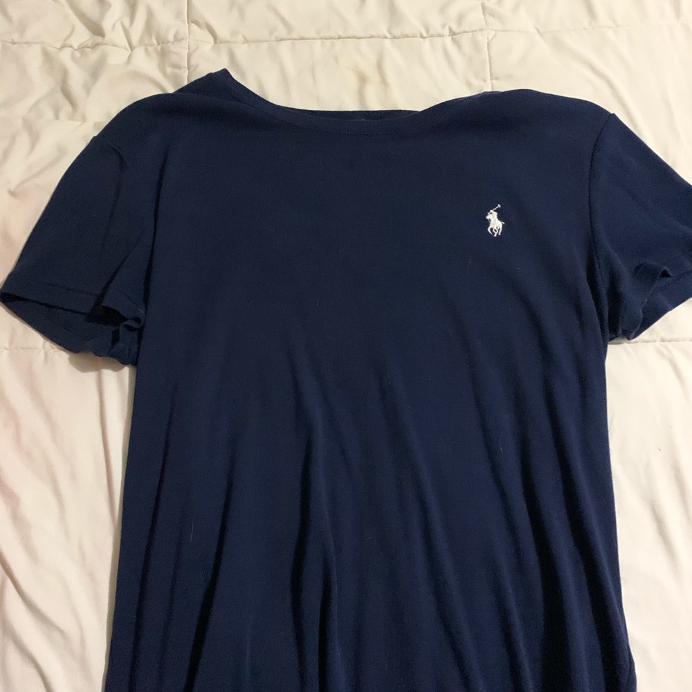 navy blue ralph lauren tee